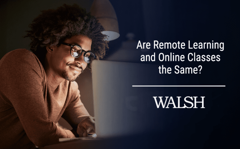 Are Remote Learning and Online Classes the Same? | Walsh ...